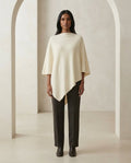 Maya | Elegant Asymmetric Sweater for Autumn/Winter - Front View