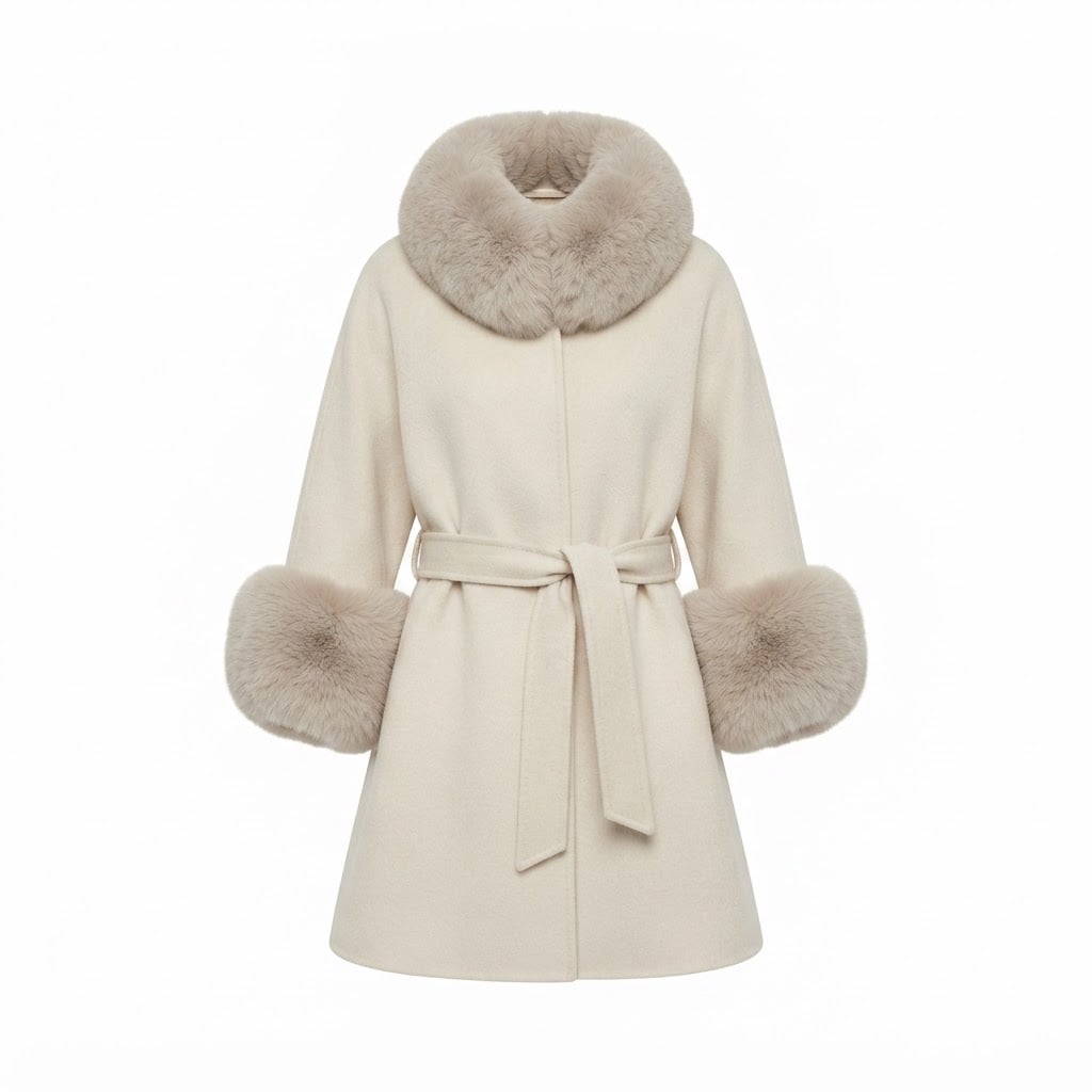 Maya | Elegant Cape Coat for Winter - Product Photo