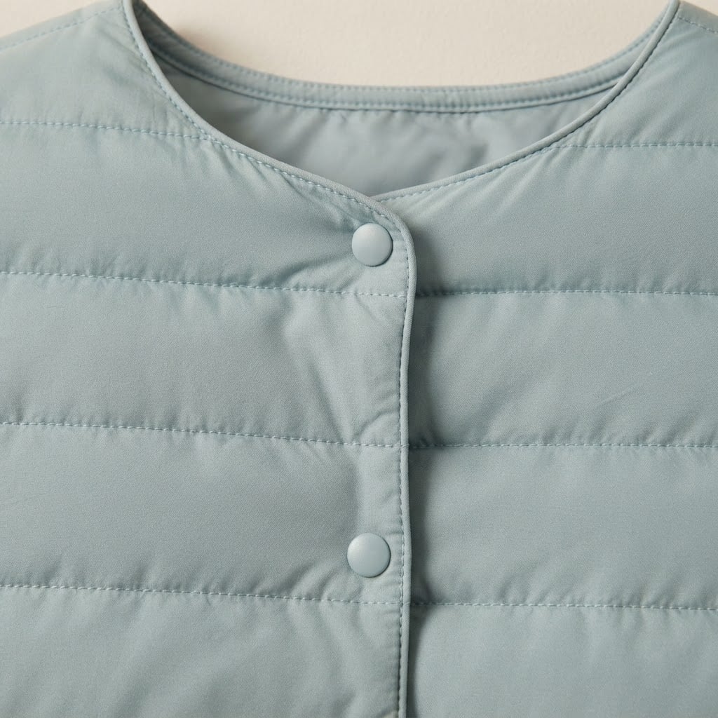 Maya | Elegant Quilted Jacket for Autumn/Winter - Detail Close-Up