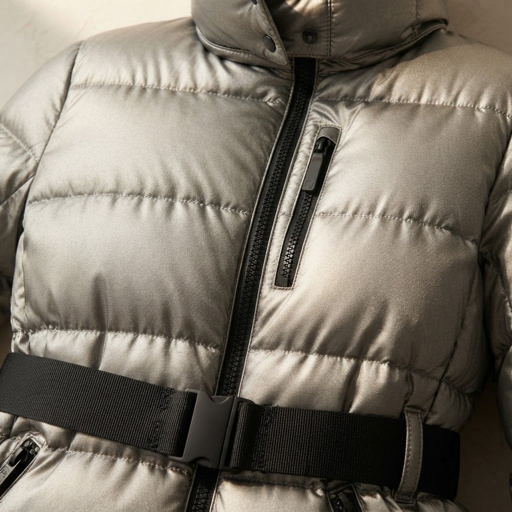 Maya | Elegant Quilted Jackets for Winter - Detail Close-Up