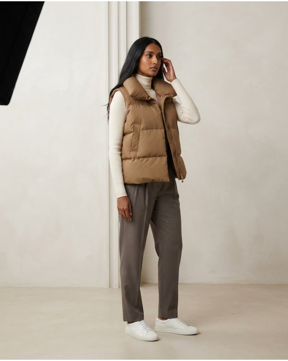 Maya | Elegant Quilted Vests for Autumn/Winter - Side View