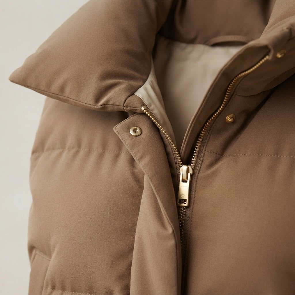 Maya | Elegant Quilted Vests for Autumn/Winter - Detail Close-Up