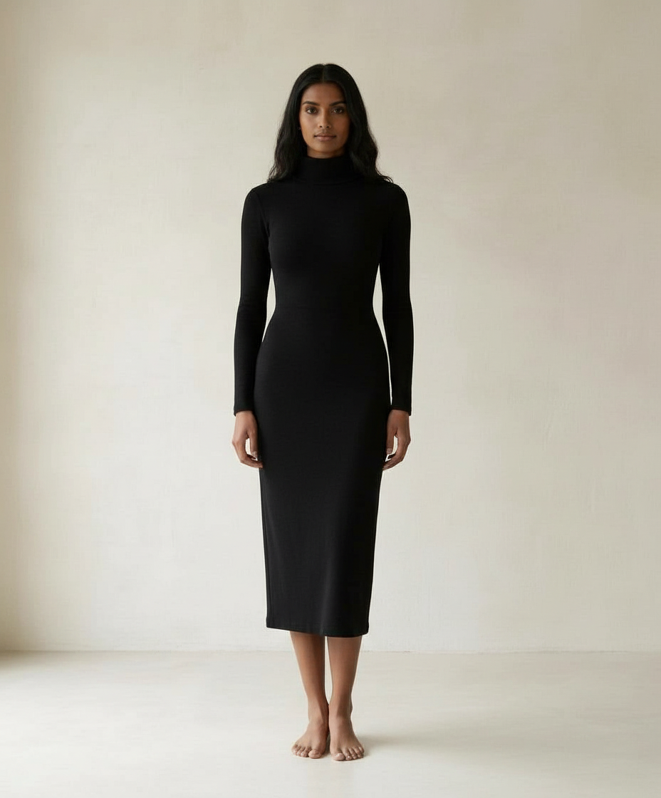 Maya | Refined High-Neck Dress for Autumn/Winter - part 1