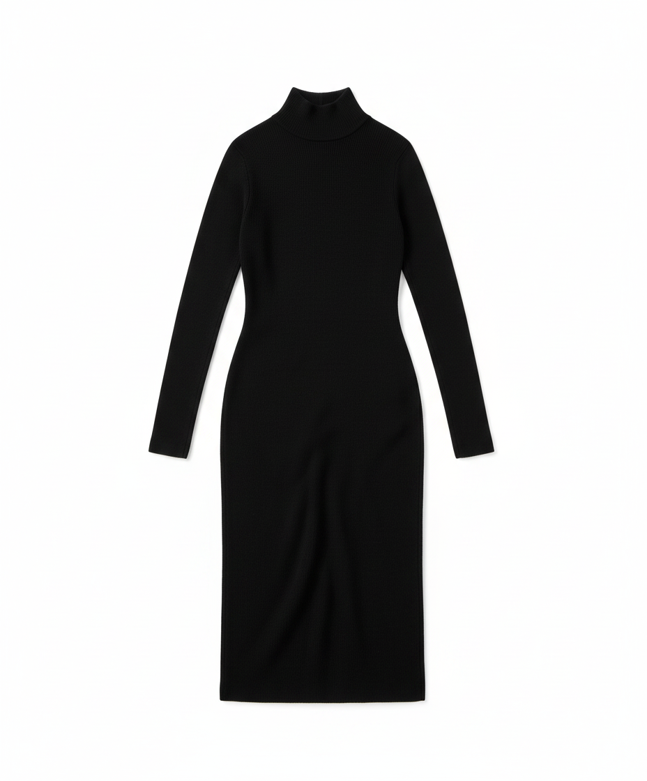 Maya | Refined High-Neck Dress for Autumn/Winter - part 3