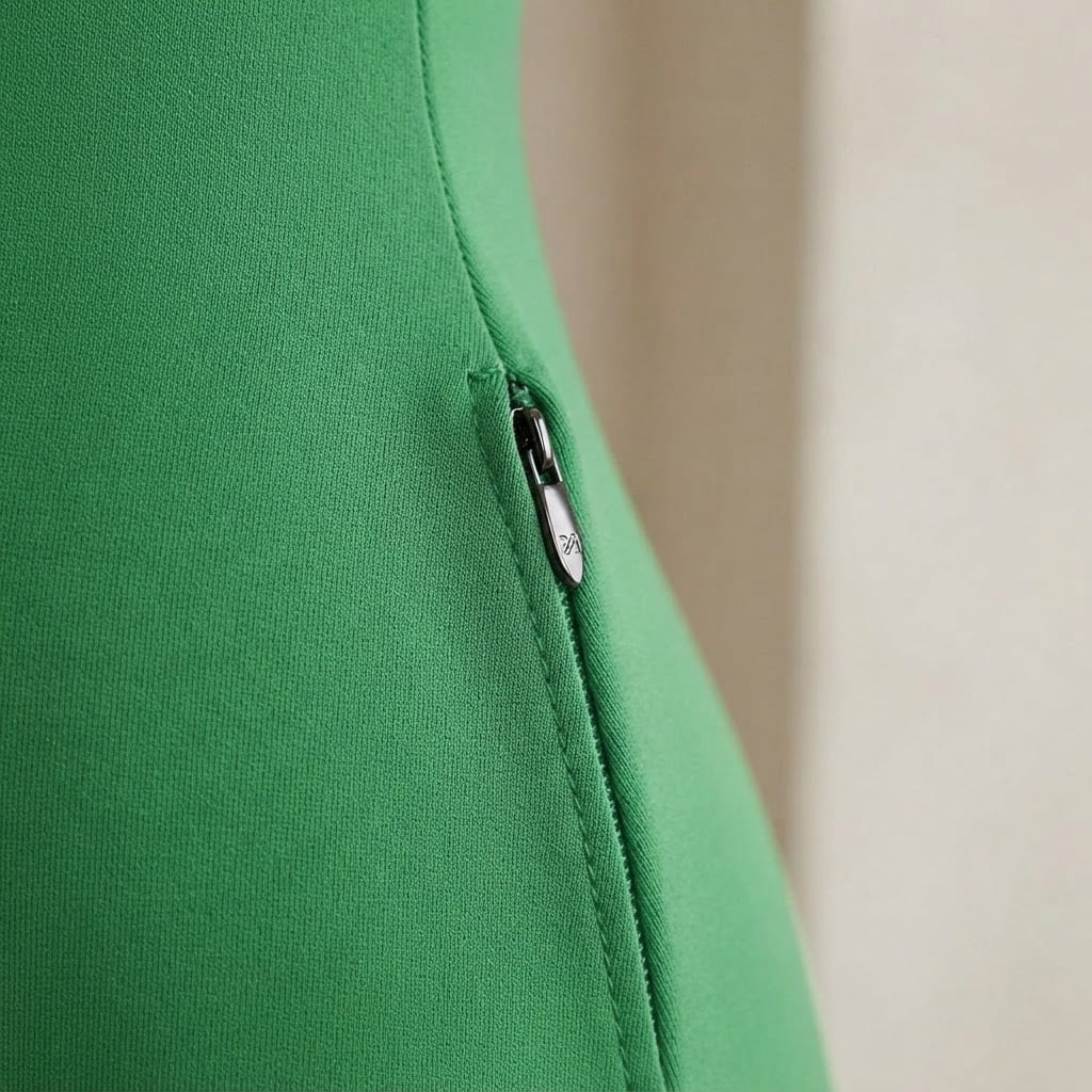 Maya | Sophisticated Bodycon Maxi Dress for Autumn - Detail Close-Up