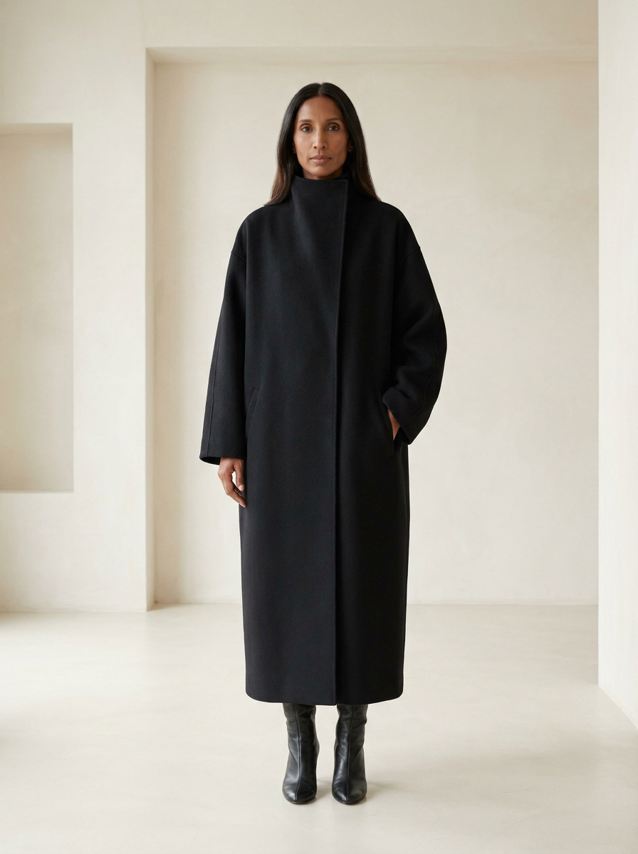 Maya Timeless Oversized Cocoon Coat for Winter - part 1