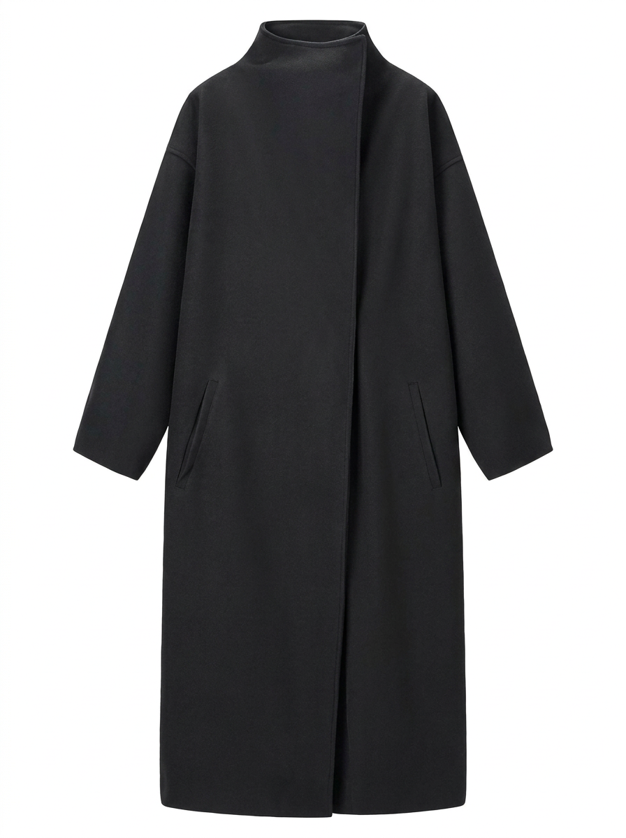 Maya Timeless Oversized Cocoon Coat for Winter - part 3