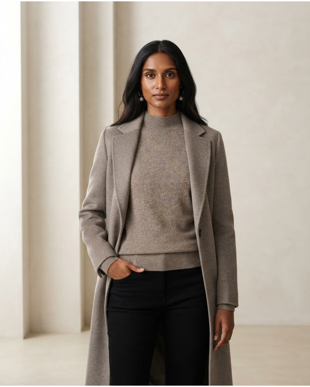 Maya | Timeless Knit Sweater for Autumn/Winter - Front View