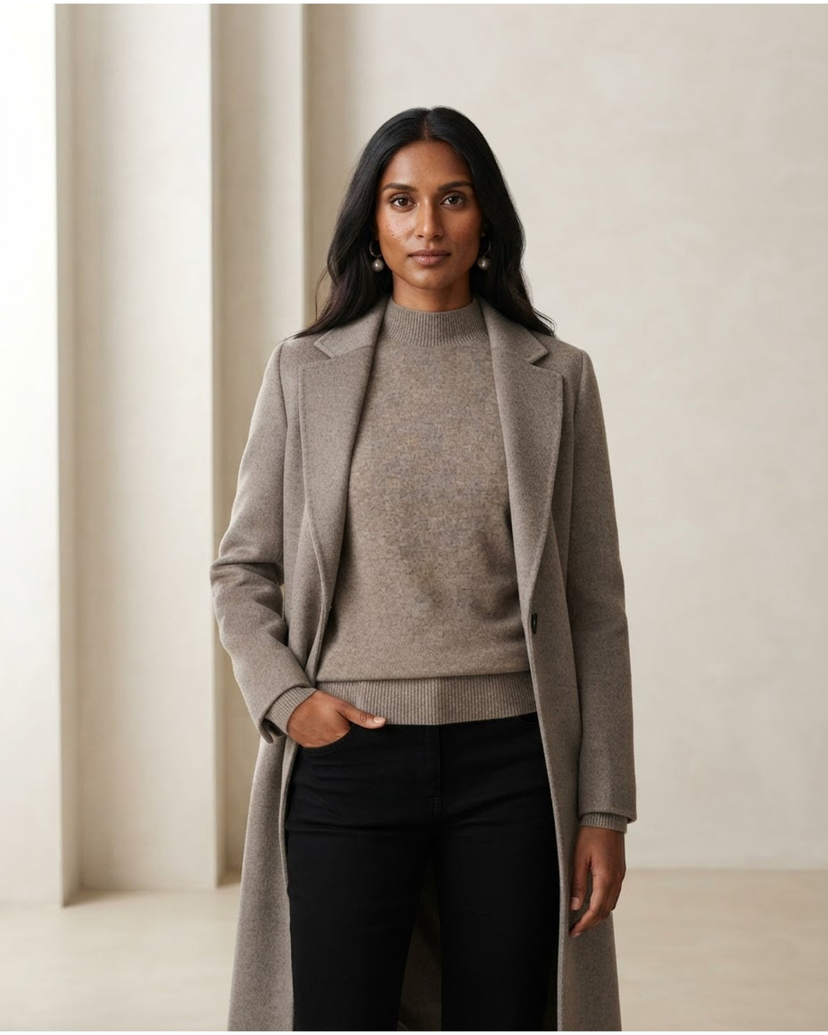 Maya | Timeless Knit Sweater for Autumn/Winter - Front View