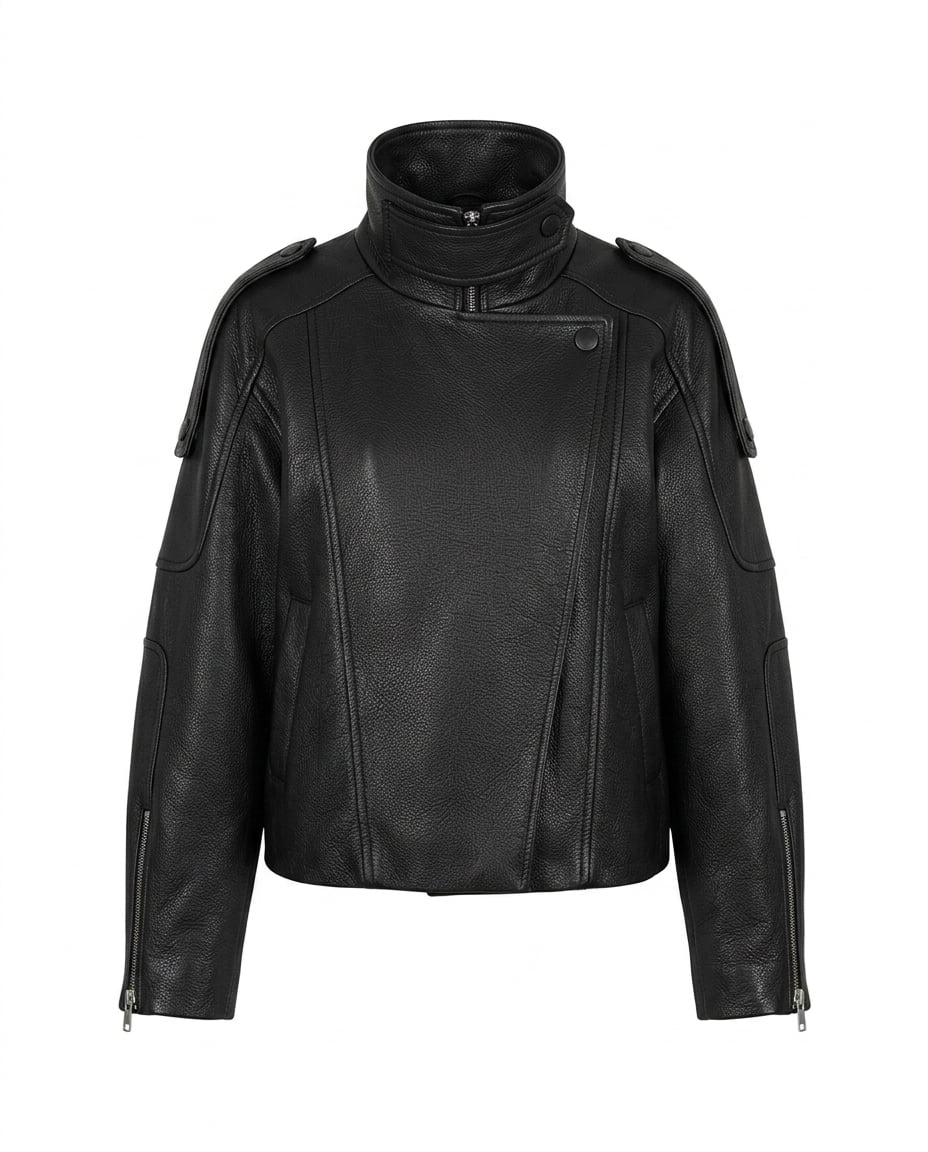 Maya | Timeless Leather Jacket for Autumn/Winter - Product Photo