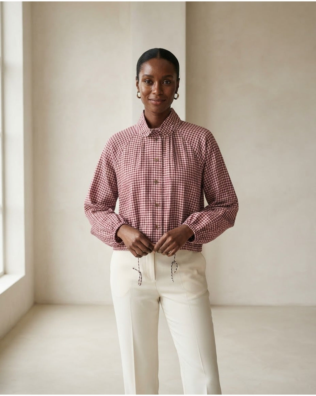 Naomi | Elegant Cropped Jacket for Autumn - Front View