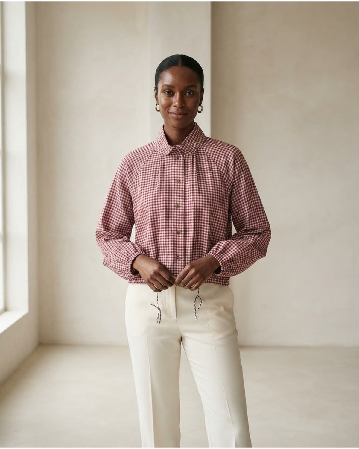 Naomi | Elegant Cropped Jacket for Autumn - Front View