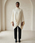 Naomi | Elegant Knit Poncho for Autumn/Winter - Front View
