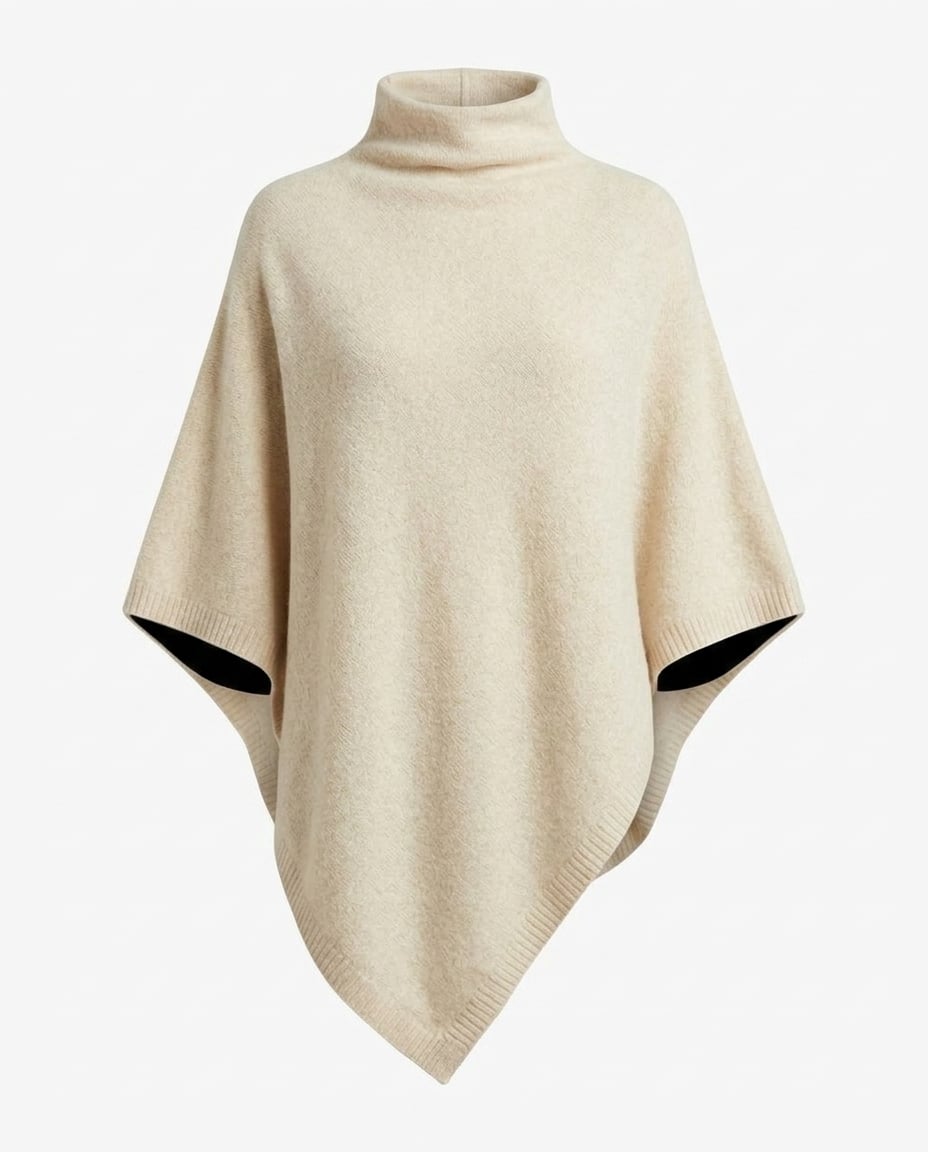 Naomi | Elegant Knit Poncho for Autumn/Winter - Product Photo