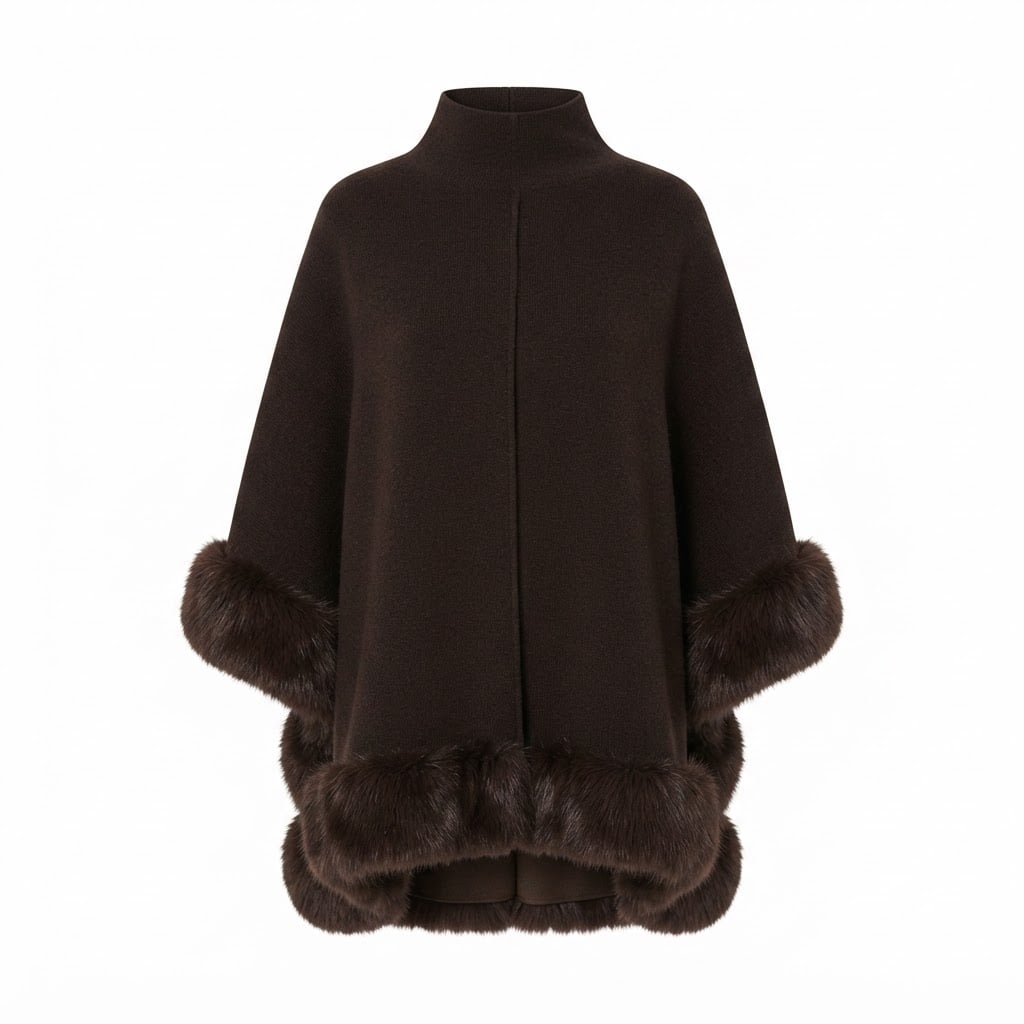 Naomi | Elegant Poncho Cape for Winter - Product Photo
