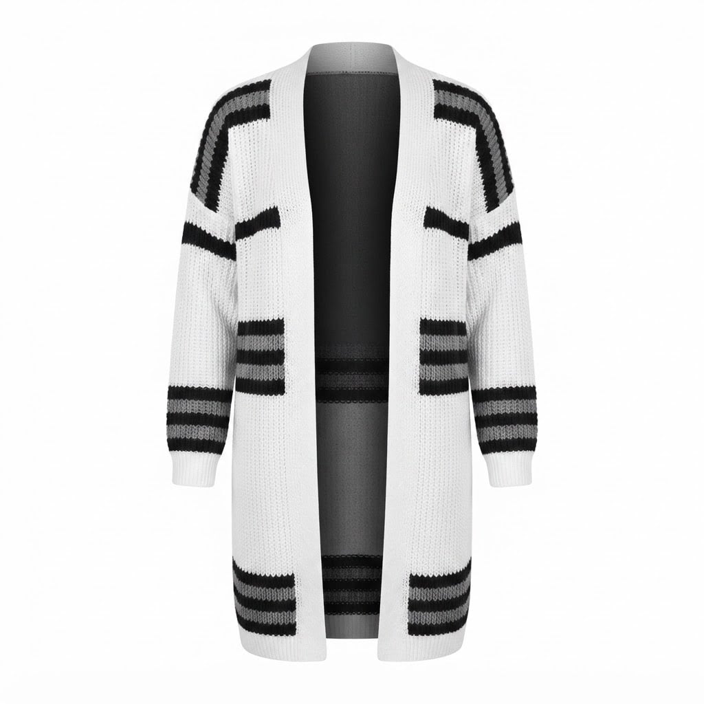 Naomi | Elegant Ribbed Cardigan for Autumn/Winter - Product Photo