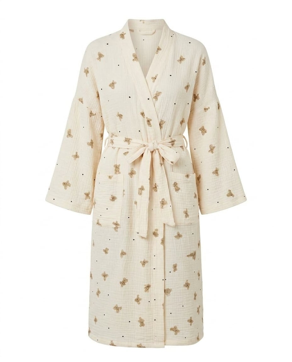Naomi | Elegant Wrap Robe for Autumn/Winter - Product Photo