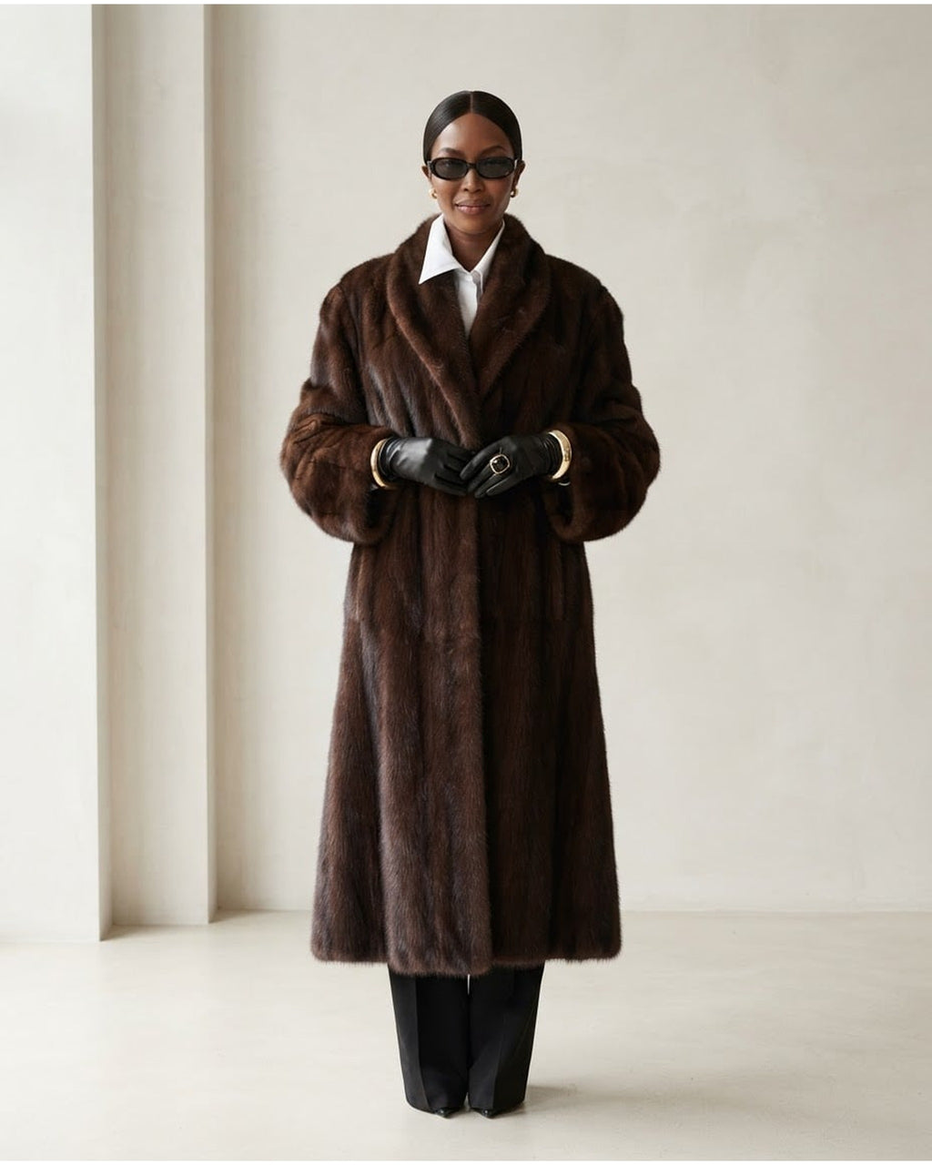 Naomi | Timeless Faux Fur Coat for Winter - Front View