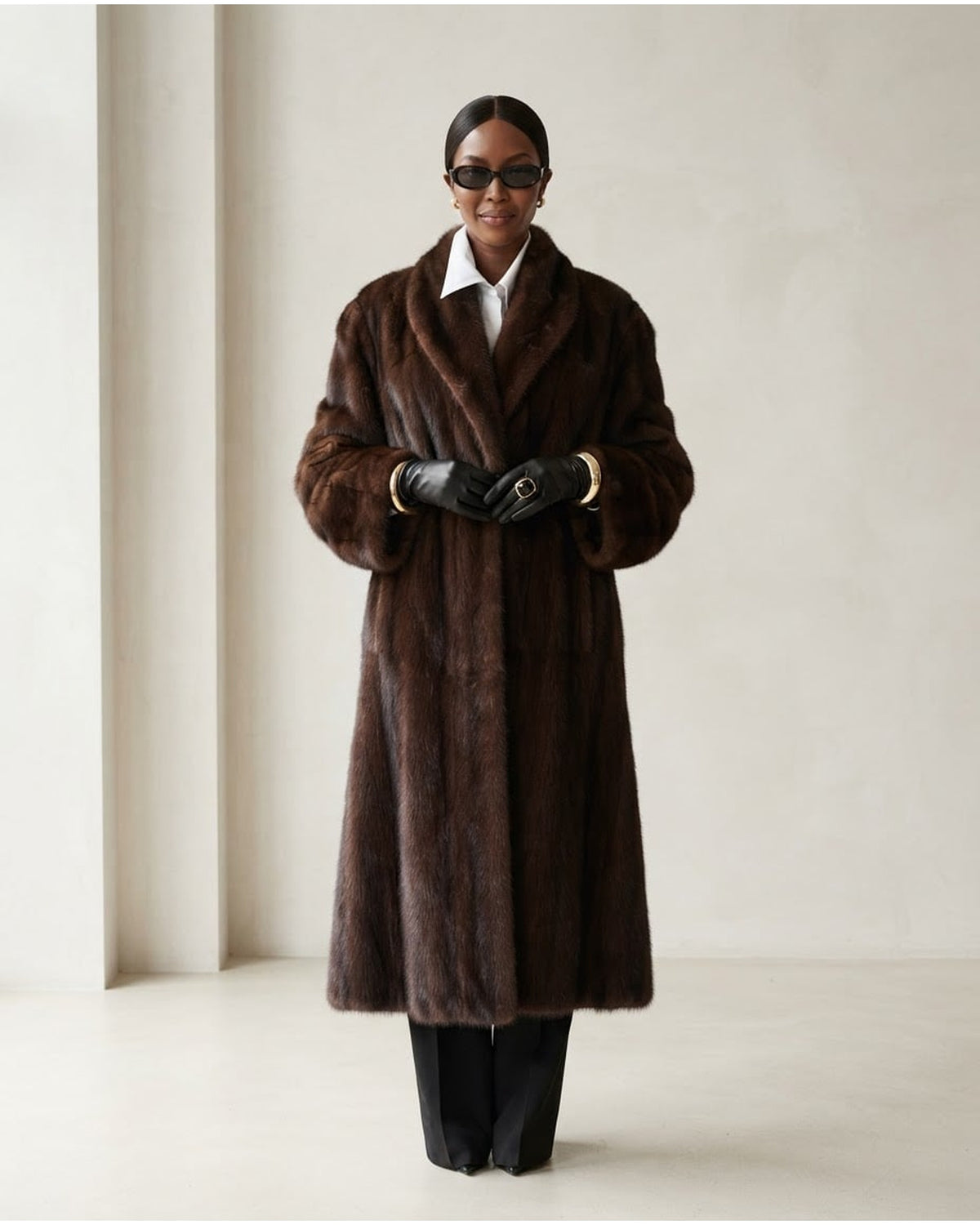 Naomi | Timeless Faux Fur Coat for Winter - Front View