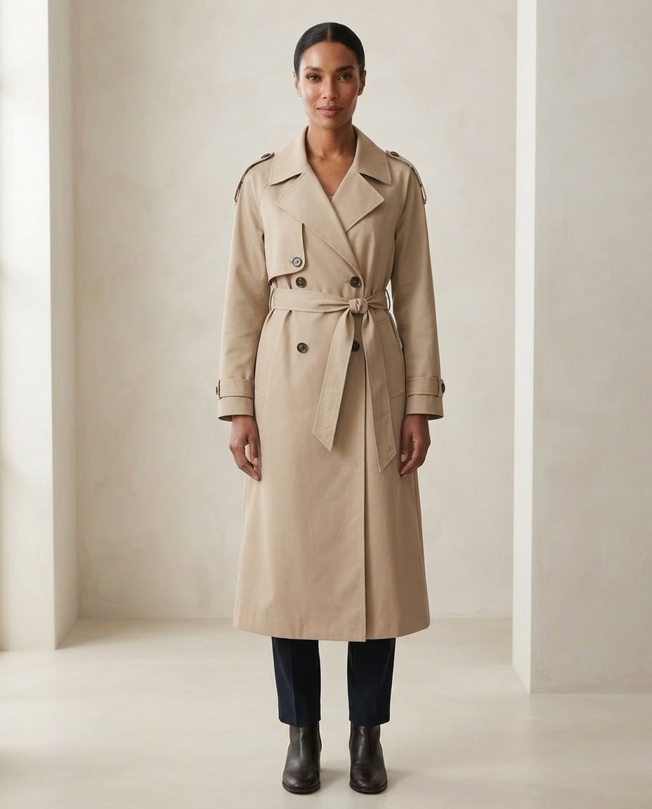 Naomi | Timeless Trench Coat for Winter - Front View