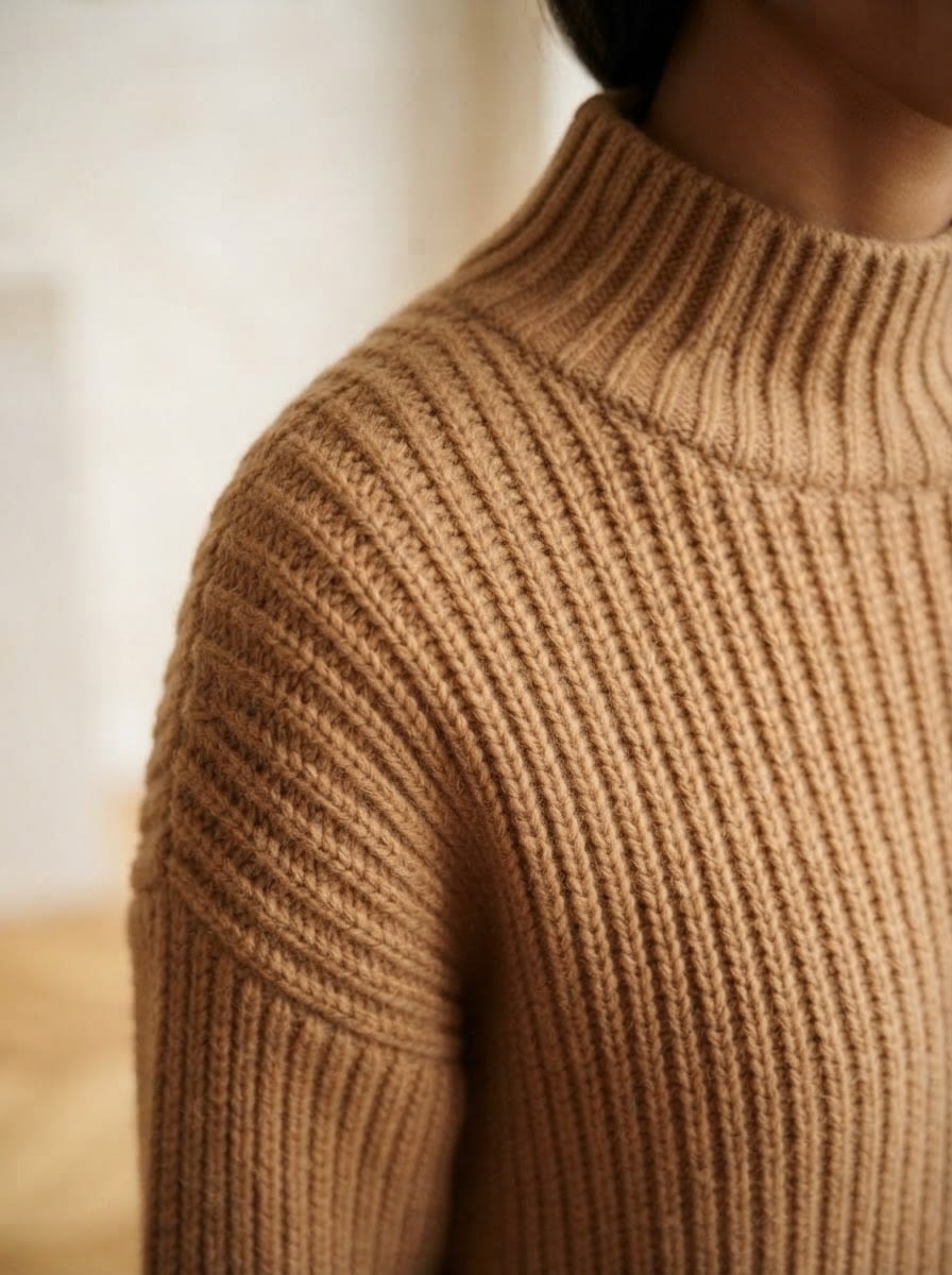 Noémie - Cosy Knit Sweater Dress - detail close-up