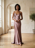 Noémie - Elegant Satin Party Dress - front view