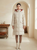 Noémie - Hooded Parka Coat for Winter - front view
