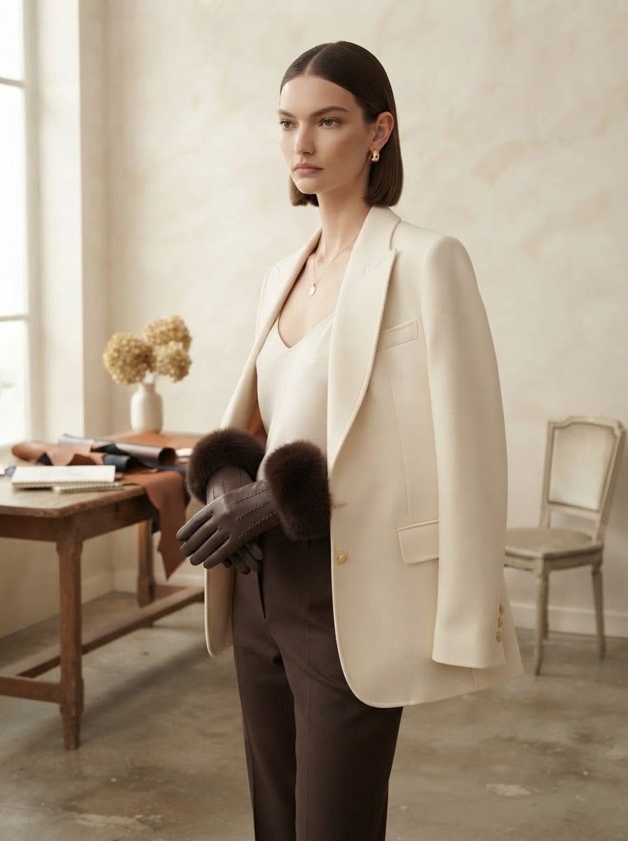 Noémie - Luxe Winter Accessory - side view