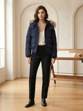 Noémie - Quilted Puffer Coat - front view