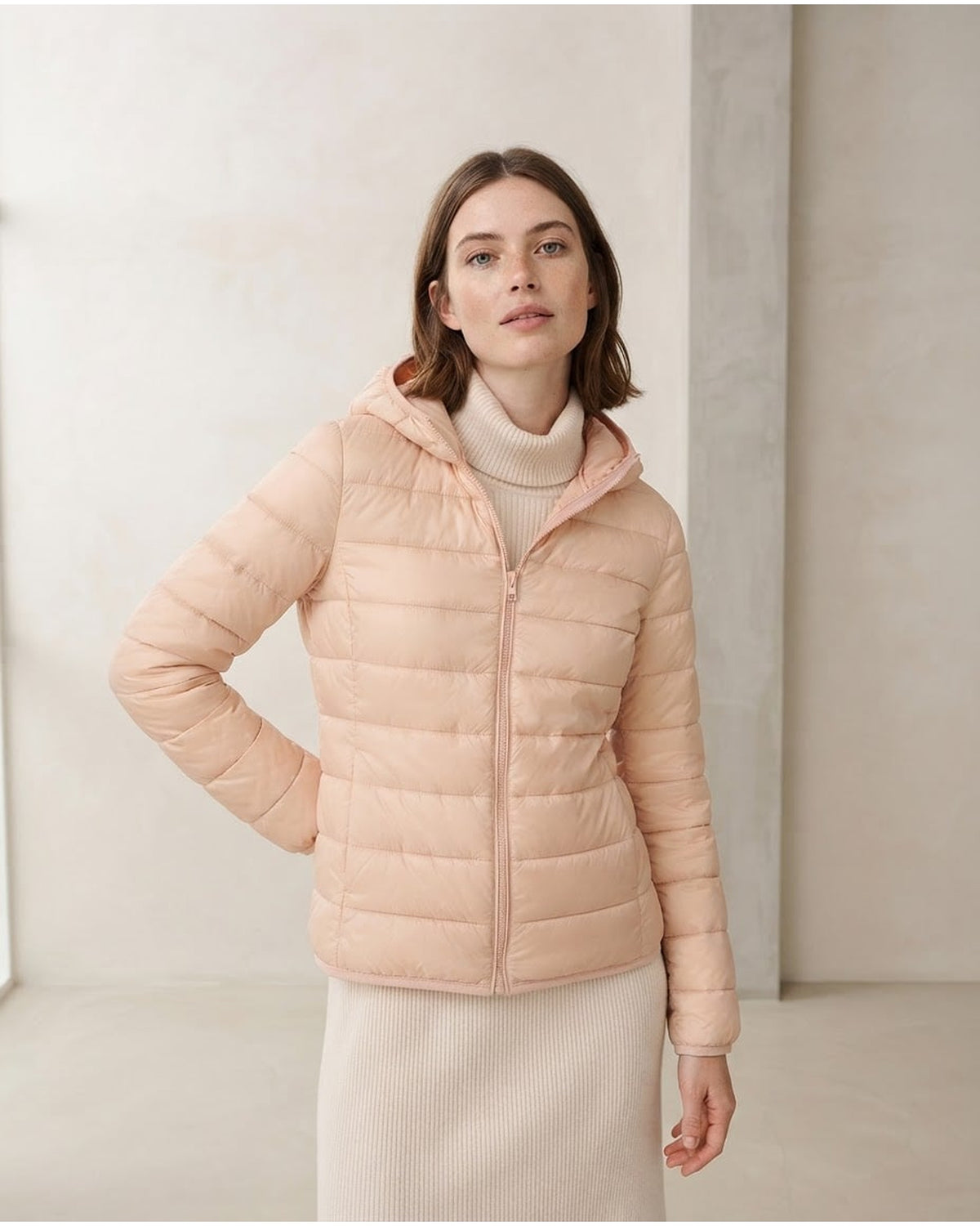 Sophie | Effortless Puffer Jacket for Autumn/Winter - Front View