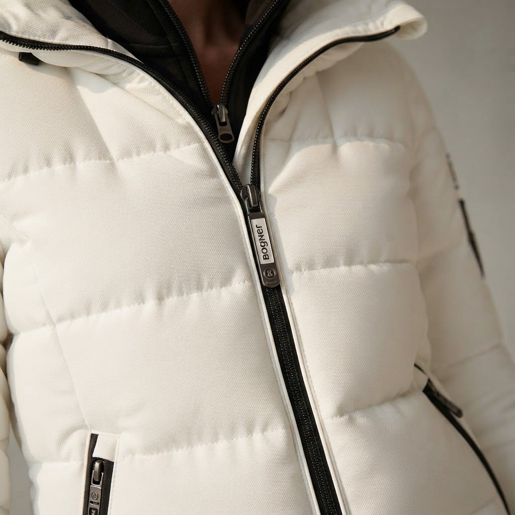 Sophie | Effortless Quilted Puffer for Winter - Detail Close-Up