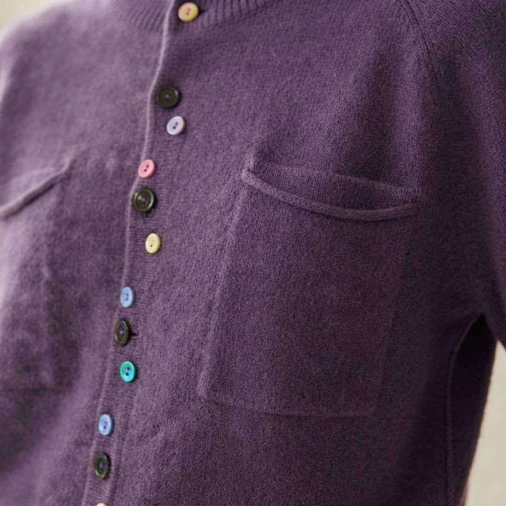 Sophie | Elegant Cardigan for Autumn/Winter - Detail Close-Up