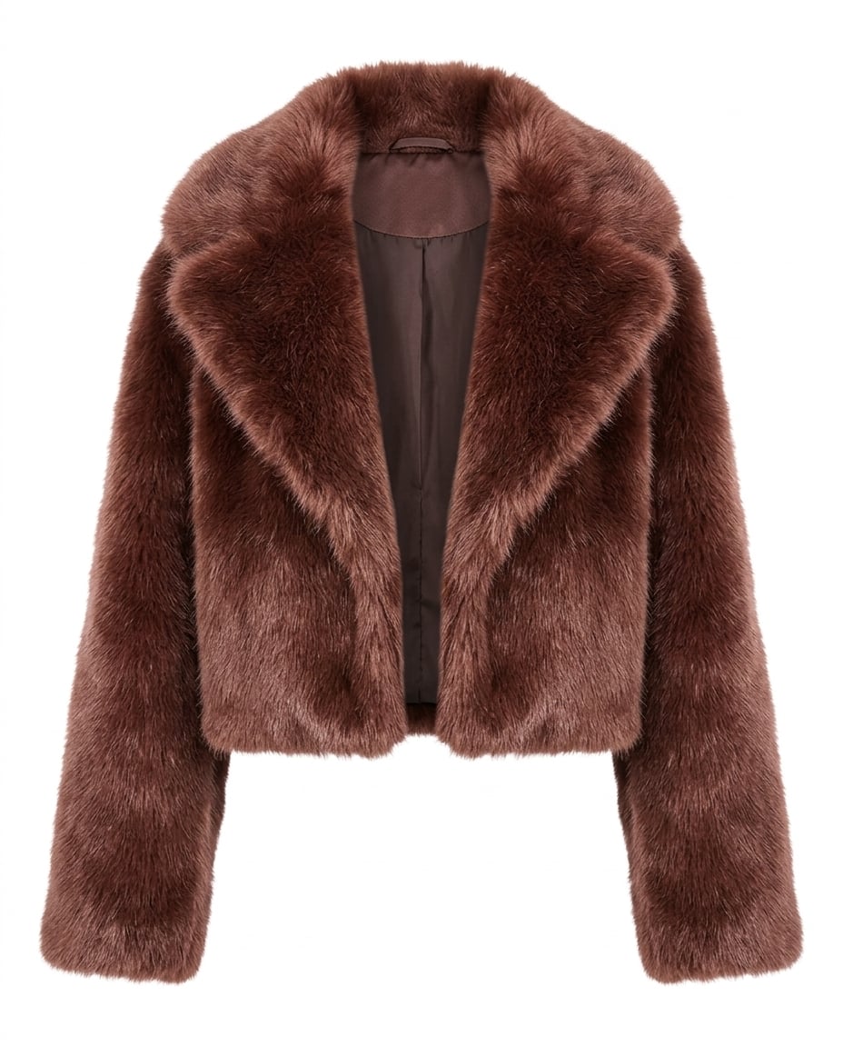 Sophie | Elegant Faux Fur Coat for Winter — product white bg | Maison Perigee