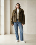 Sophie | Elegant Faux Fur Jacket for Winter - Front View