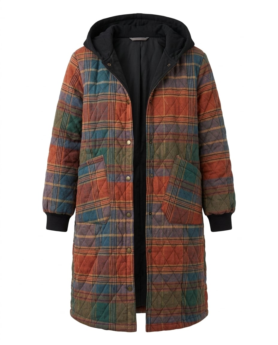 Sophie | Elegant Quilted Coat for Winter — product white bg | Maison Perigee