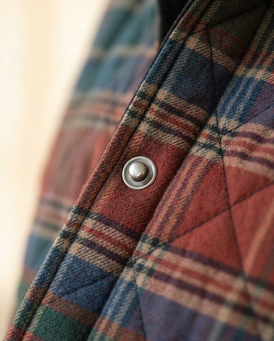Sophie | Elegant Quilted Coat for Winter — detail | Maison Perigee
