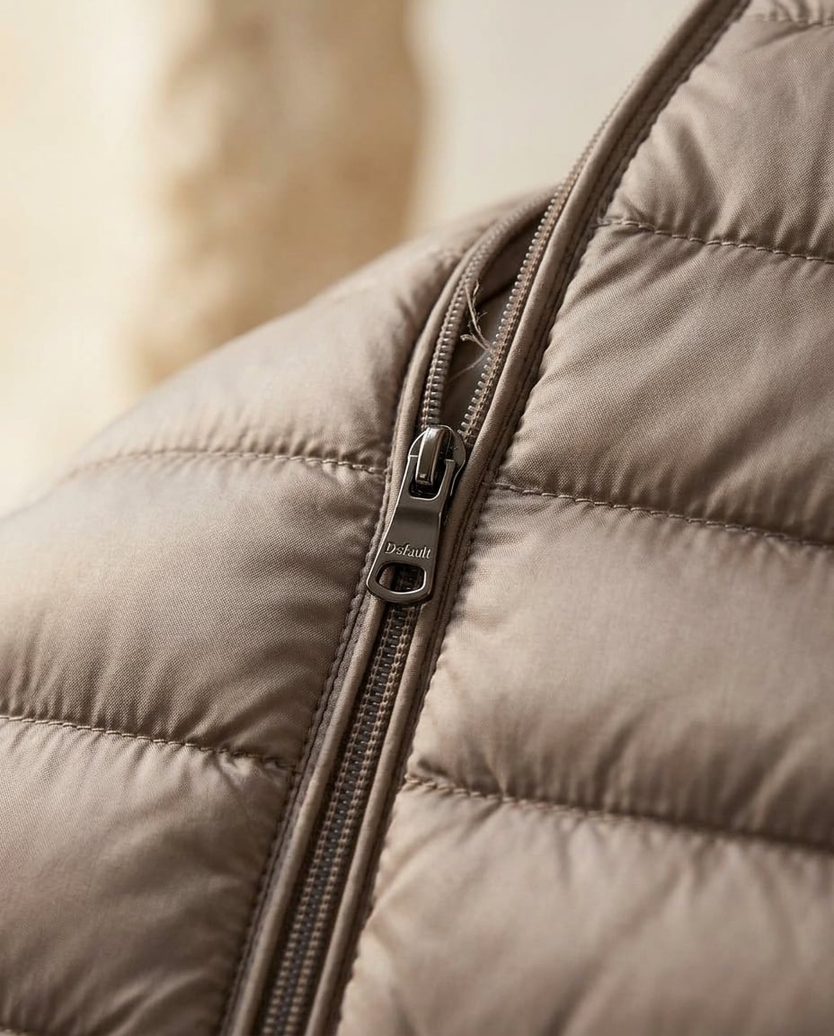 Sophie | Elegant Quilted Jacket for Autumn/Winter — detail | Maison Perigee