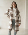 Sophie | Elegant Teddy Coat for Winter - Front View