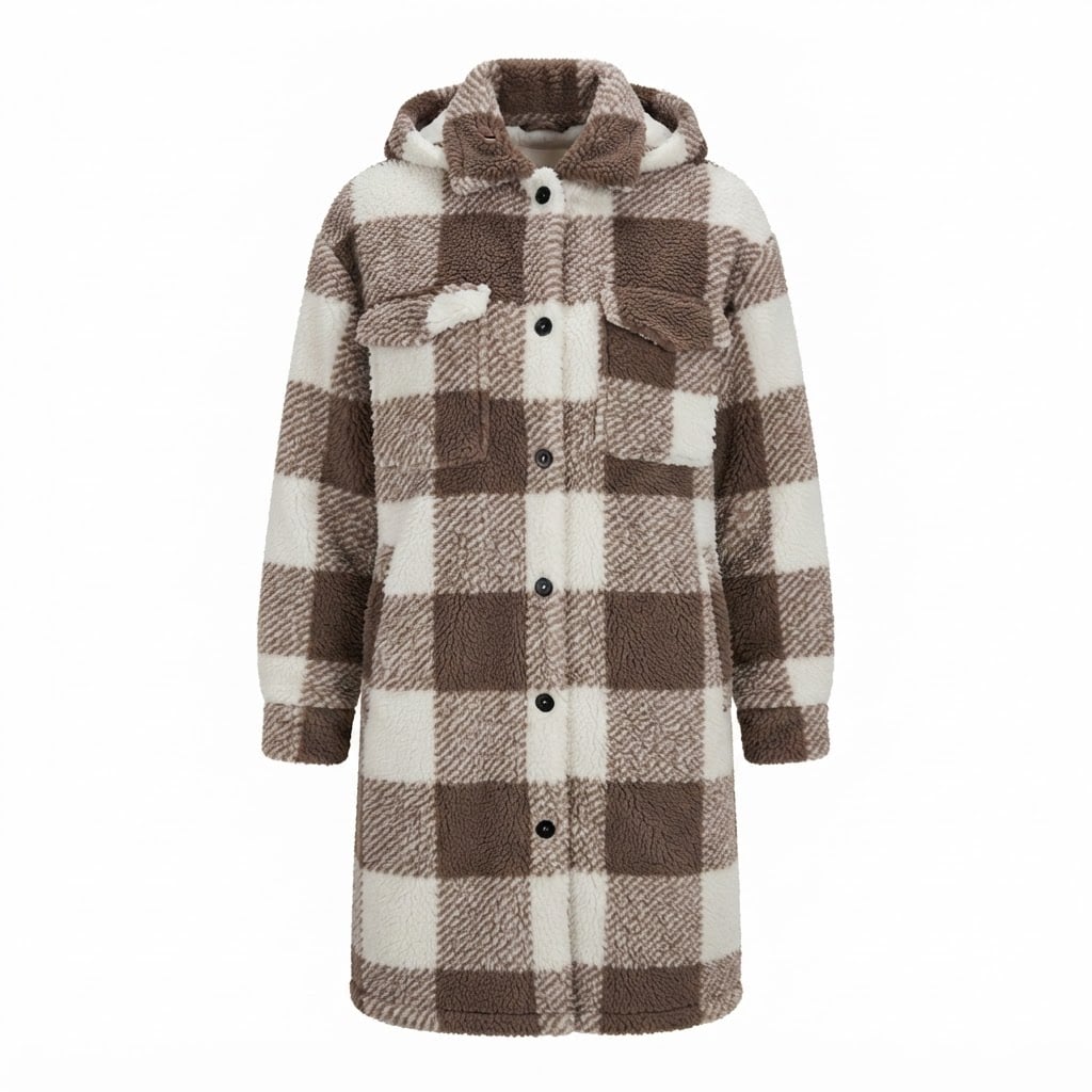 Sophie | Elegant Teddy Coat for Winter - Product Photo