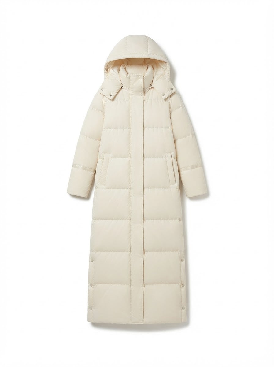 Sophie - Hooded Parka Coat for Winter - flat lay