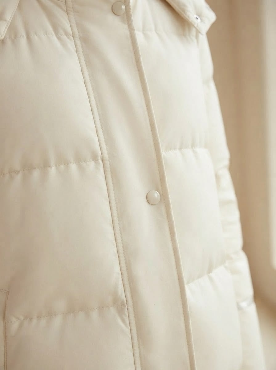 Sophie - Hooded Parka Coat for Winter - detail close-up