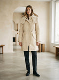 Sophie - Hooded Parka Coat for Winter - front view