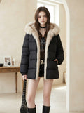 Sophie - Quilted Puffer Coat - front view
