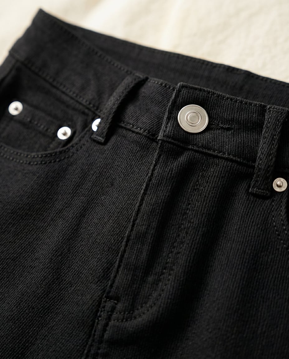 Sophie | Refined High-Waist Jeans — detail | Maison Perigee