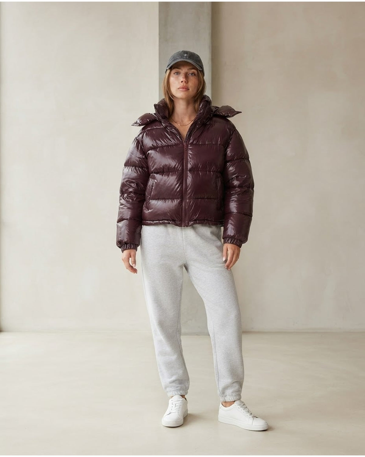 Sophie | Refined Padded Coat for Winter - Front View