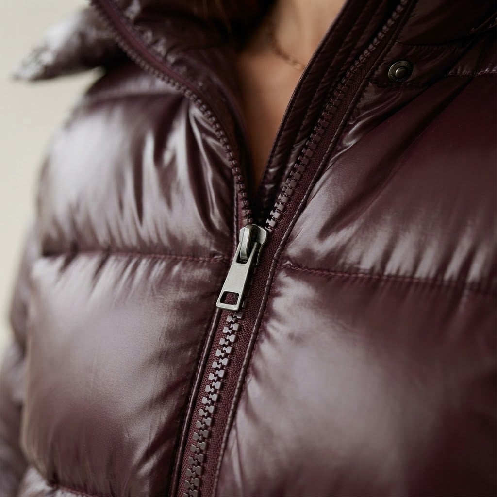 Sophie | Refined Padded Coat for Winter - Detail Close-Up
