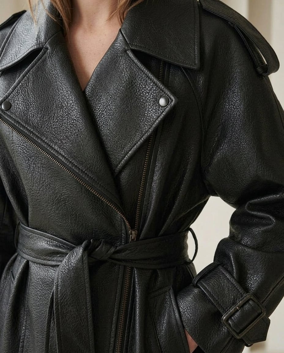 Sophie | Sophisticated Coat for Winter - Detail Close-Up