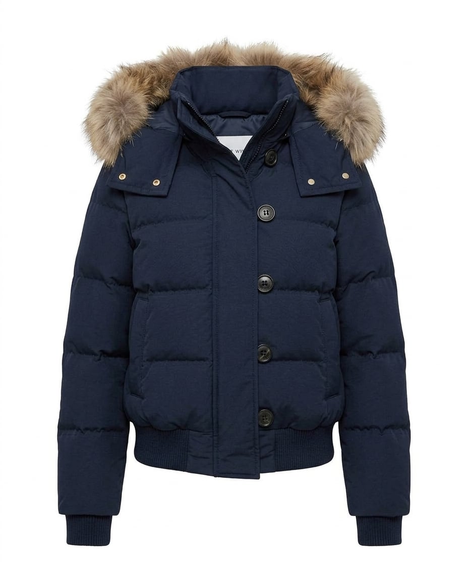 Sophie | Stylish Puffer Jacket for Autumn/Winter — product white bg | Maison Perigee