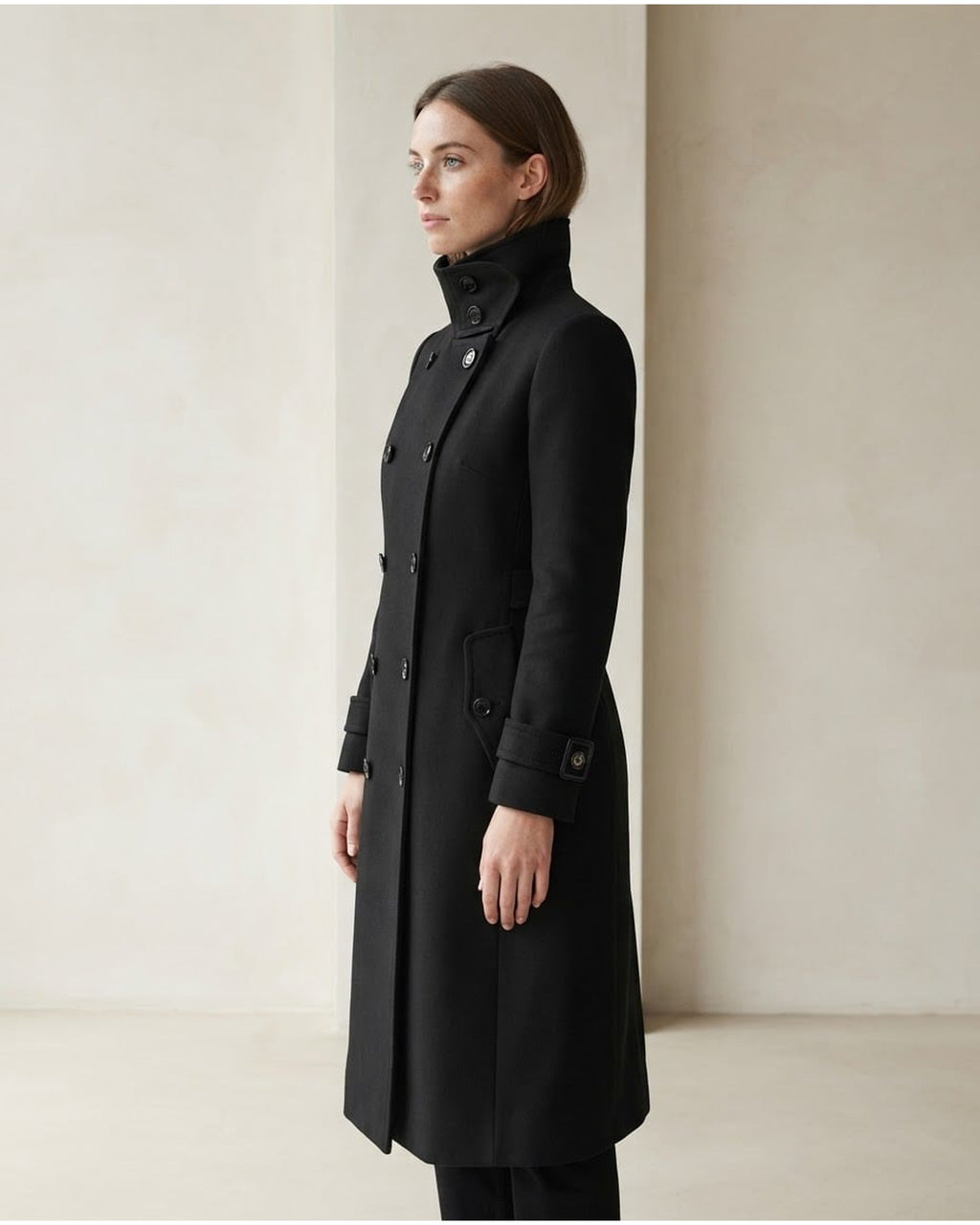 Sophie | Timeless Trench Coat for Winter - Side View