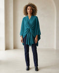 Zara | Effortless Draped Wrap for Autumn/Winter - Front View